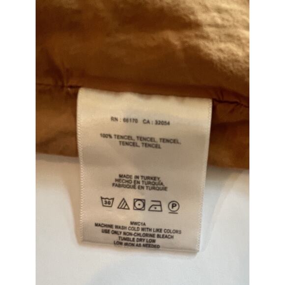 Long Maeve Womens the Copper Cotton Button Safari Midi Skirt - Med - Picture 16 of 16